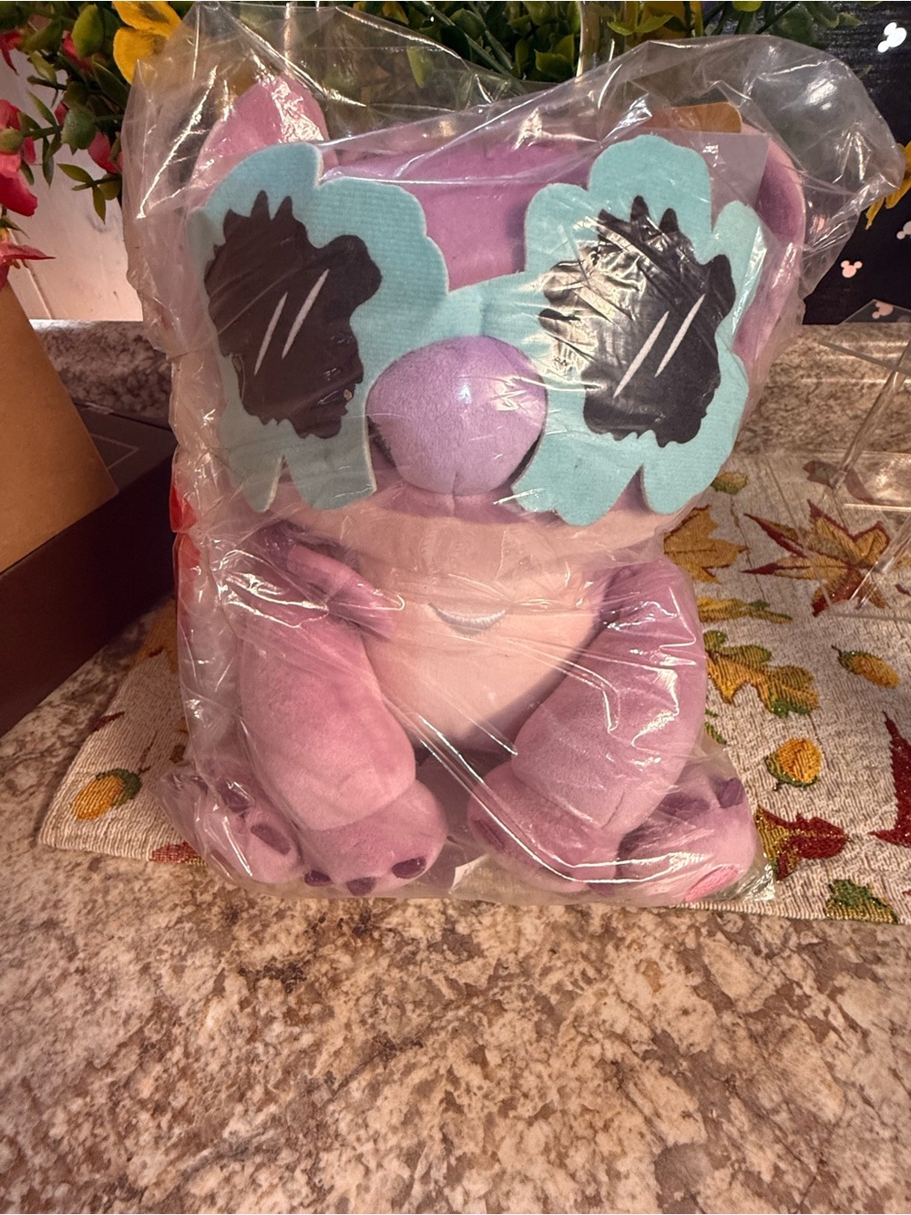 Plush Pink Character Toy with Sunglasses - Soft Kids Stuffed Animal